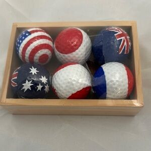 International Golf Ball Set - Red, White, Blue